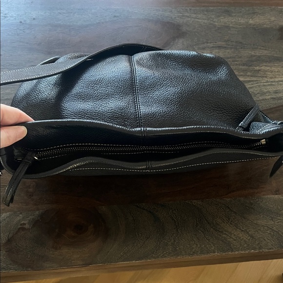 Coach Black Leather Shoulder Bag Hobo Purse - Picture 10 of 12